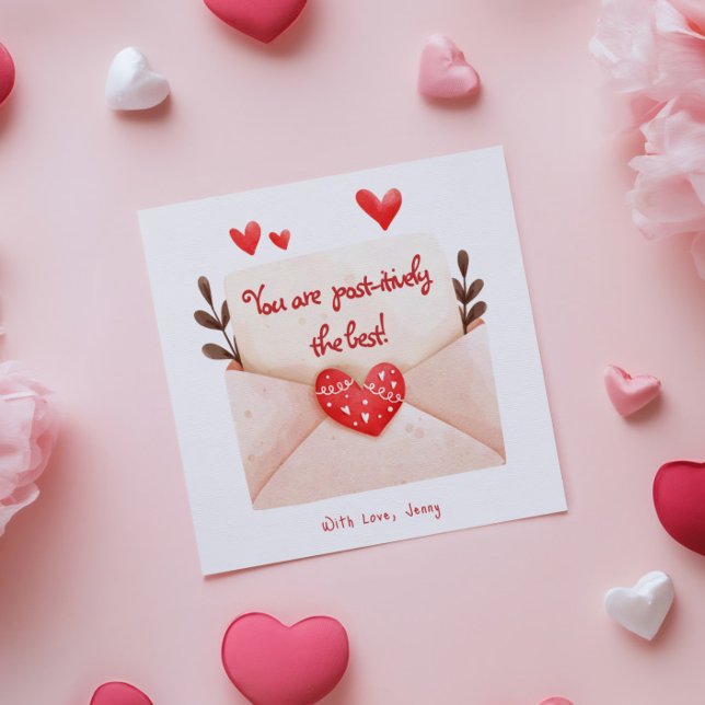Carte La Saint-Valentin 'Post-itivement' la meilleure ca (Créateur téléchargé)