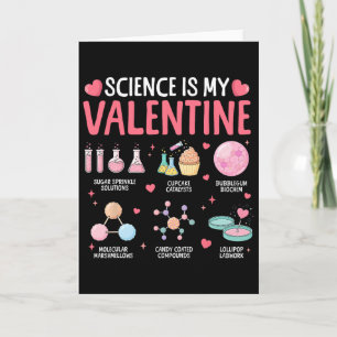 Carte La science est ma Saint-Valentin Stem Amour Chimie