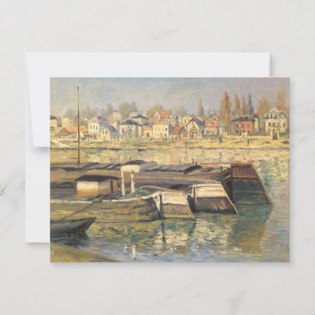 Carte La Seine à Asnières par Claude Monet (Devant)
