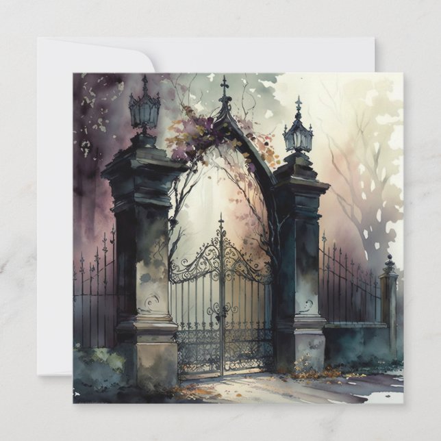 Carte La série de portes du cimetière gothique 12 (Devant)