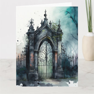 Carte La série Porte de cimetière gothique Design 11