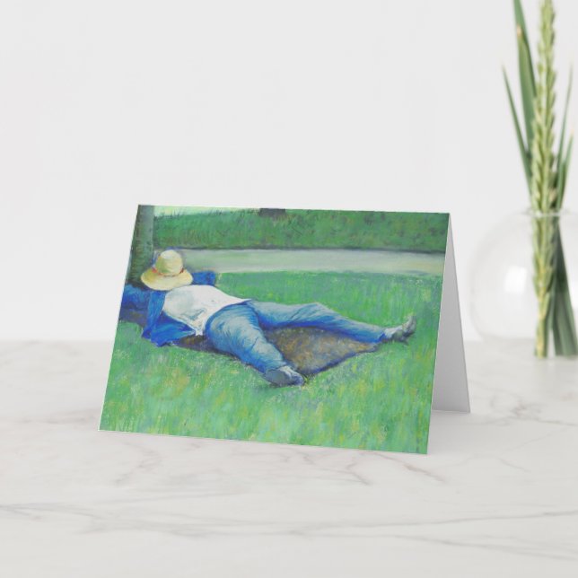 Carte La Siesta (par Gustave Caillebotte) (Devant)
