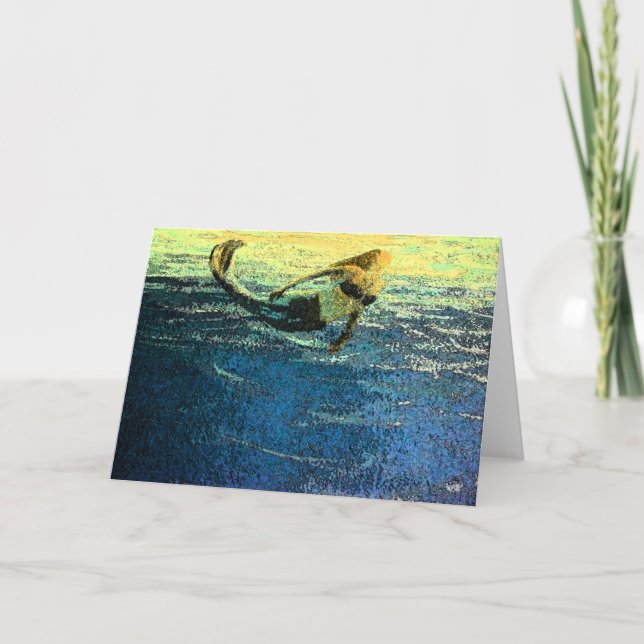 Carte La sirène salue l'aube (Devant)