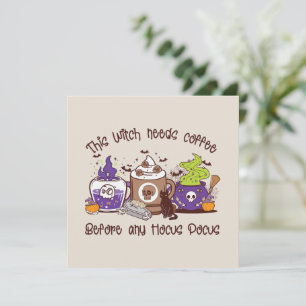 Carte La Sorcière A Besoin De Café - Louveur De Café