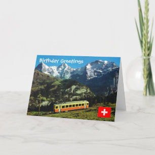 Carte La Suisse, train à Jungfraujoch