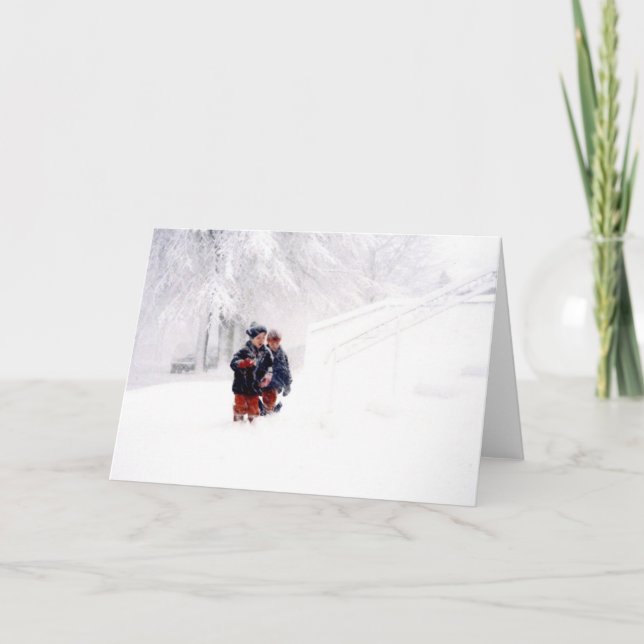 Carte La tempête de neige des enfants (Devant)