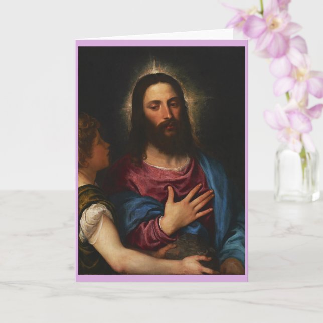 Carte La tentation du Christ, Titien (Orchidée)