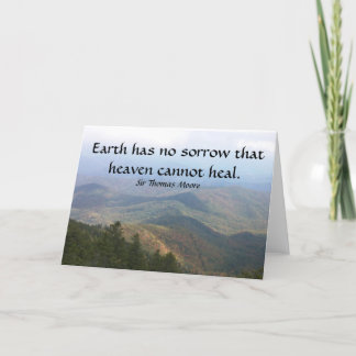 Carte La terre a aucune peine que le ciel ne peut guérir