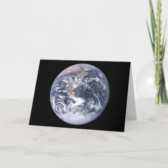 Carte "" La terre de marbre bleue semblent d'Apollo 17 (Devant)