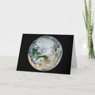 Carte La Terre Montre L'Arctique, L'Europe Et L'Asie.