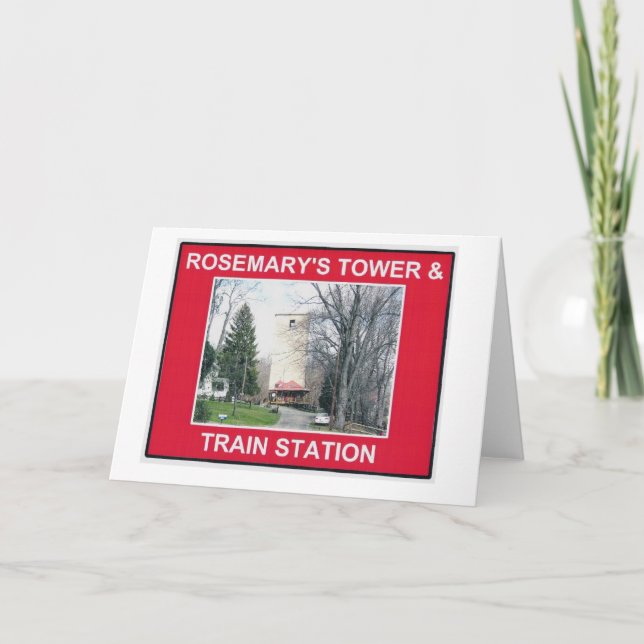 CARTE LA TOUR DE ROSEMARY S ET LA STATION DE TRAIN (Devant)
