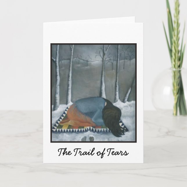 Carte La traînée des larmes (Devant)