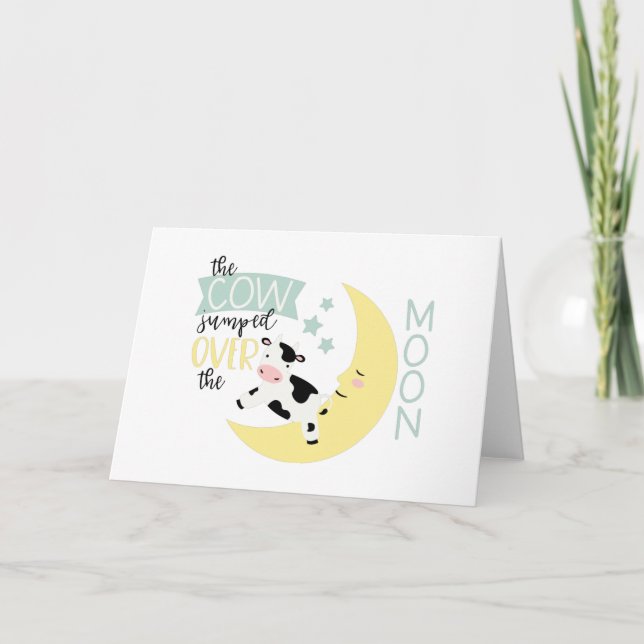 Carte La Vache S'Est Jumelée Sur La Lune (Devant)
