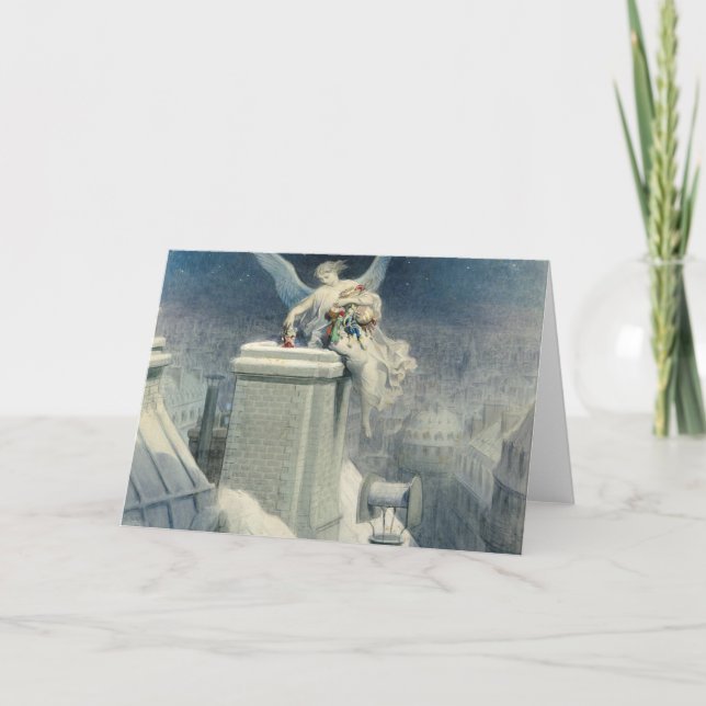 Carte La veille de Noël - Gustave Doré (Devant)