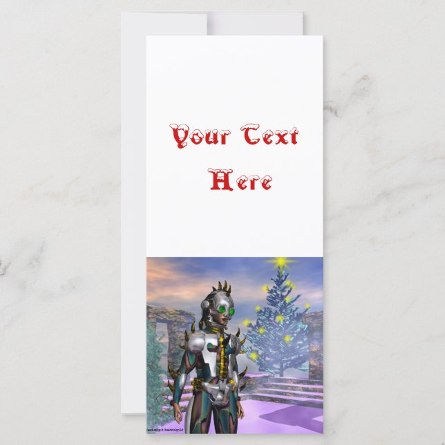 CARTE LA VEILLE D'UN CYBORG DU NOUVEL AN (Devant)