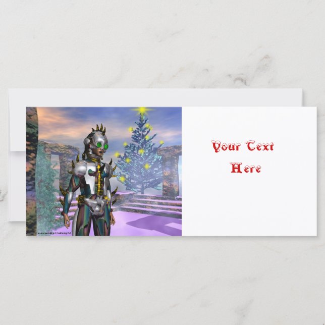CARTE LA VEILLE D'UN CYBORG DU NOUVEL AN (Devant)