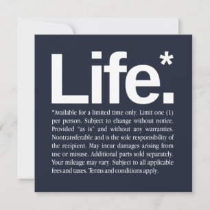 Carte La vie*