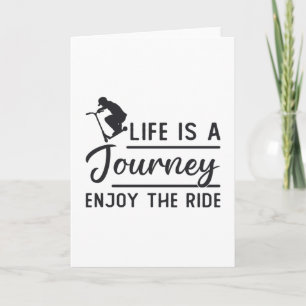 Carte La Vie Du Pilote De Scooter Est Un Escooter De Voy