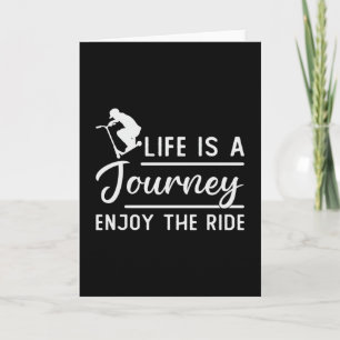 Carte La Vie Du Pilote De Scooter Est Un Voyage Profitez