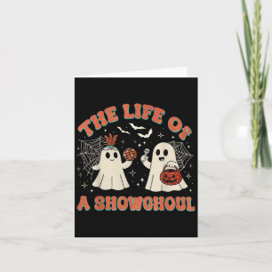 Carte La vie d'un Showghoul Retro Halloween Show fantôme