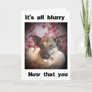CARTE LA VIE EST **BLURRY** MAINTENANT QUE 'TU ES PARTI 