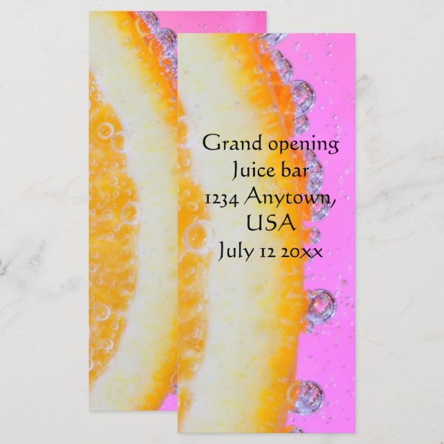 Carte La vie est douce et acide (Devant / Derrière)