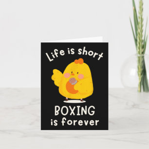 Carte La Vie Est La Boxe Courte Est Une Motivation Forma
