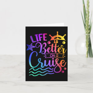 Carte La vie est meilleure lors d'un voyage en famille e