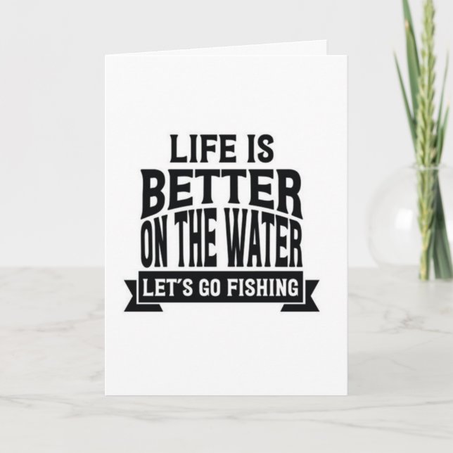 CARTE LA VIE EST MEILLEURE QUAND VOUS RETIREZ "POISSON P (Devant)