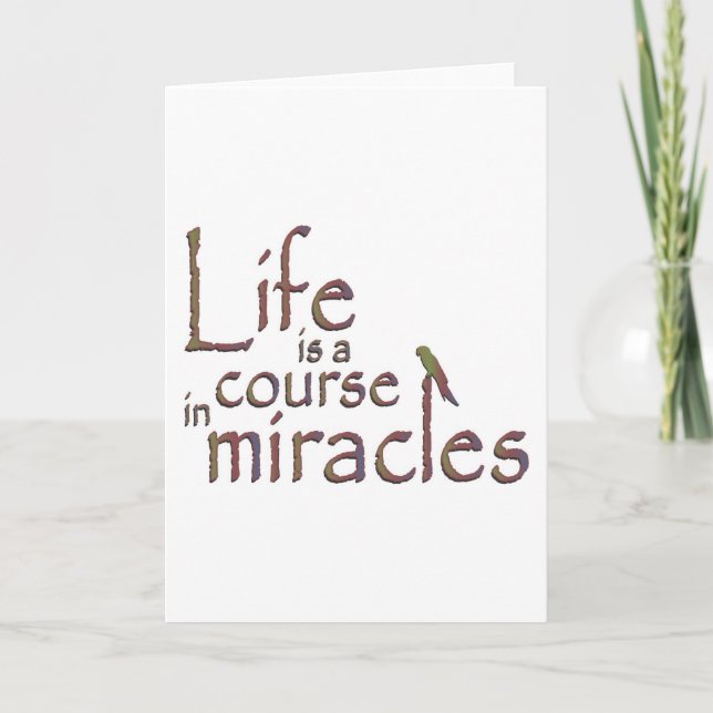 Carte La vie est un cours de miracles (Devant)