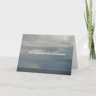 Carte La vie est un voyage, pas une destination