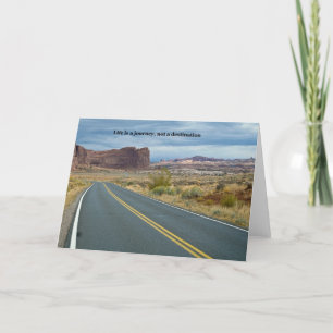 Carte La vie est un voyage, pas une destination