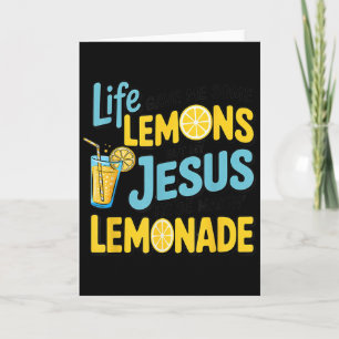 Carte La vie m'a donné un citron mais mon Jésus il fait