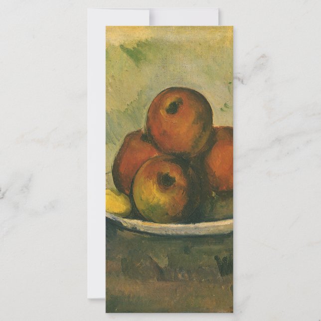 Carte La vie morte avec les pommes par Paul Cezanne (Devant)