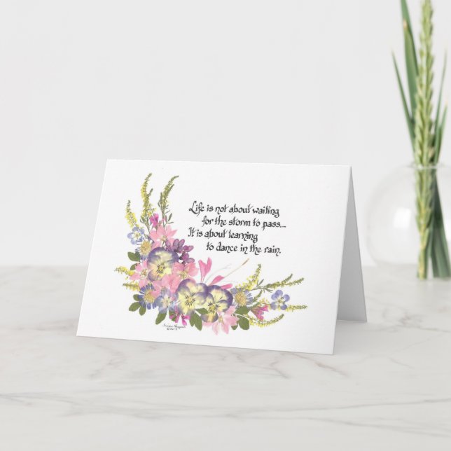 Carte La vie ne consiste pas à attendre (Devant)