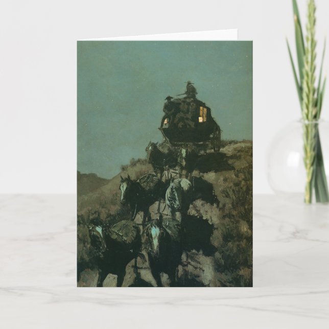 Carte La vieille diligence de Remington des plaines (Devant)