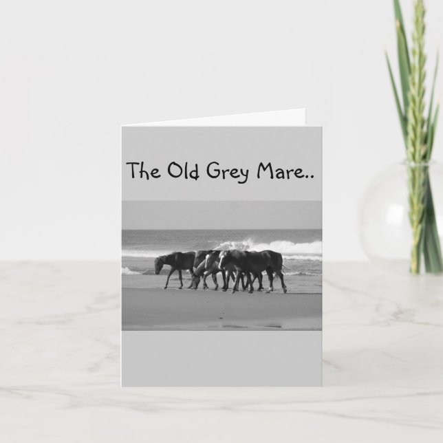 CARTE LA VIEILLE MARE GRIS N'EST PAS SI JEUNE GROUPE (Devant)