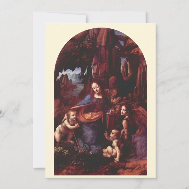 Carte La Vierge des Rochers de Léonard de Vinci (Devant)