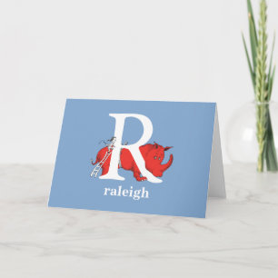 Carte L'ABC de Dr Seuss : Lettre R - Blanc   Ajoutez vot