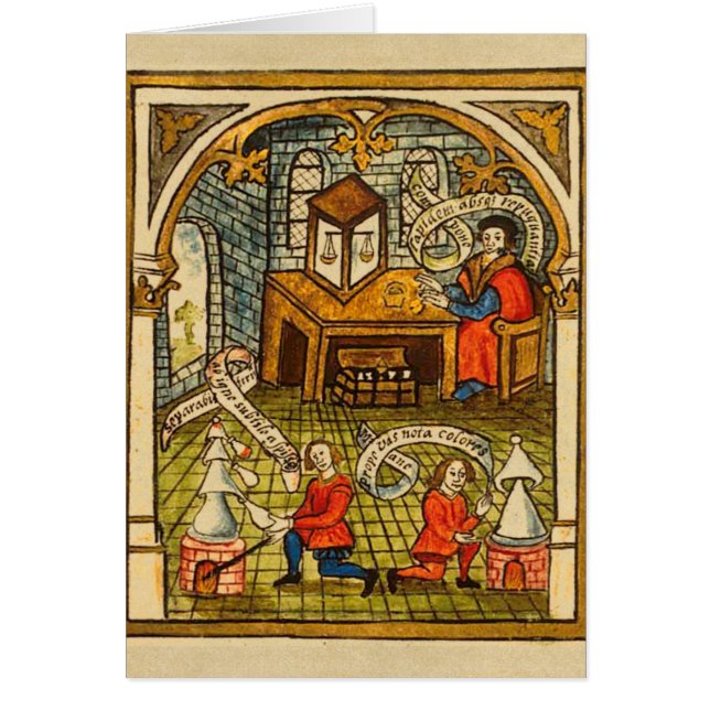 Carte laboratoire d'alchimie médiévale (Devant)