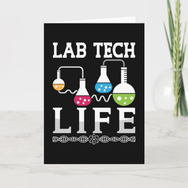 Carte Laboratoire Tech Vie Chimiste Docteur Technicien d (Devant)