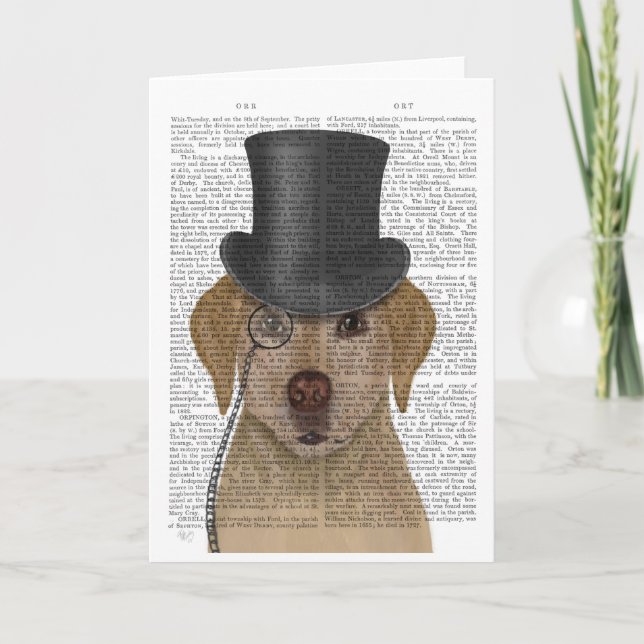 Carte Labrador jaune, terroir et Casquette (Devant)