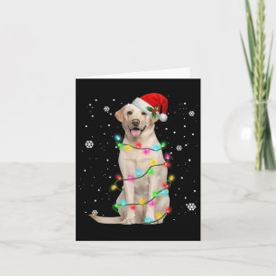 Carte Labrador Retriever Chiens Arbre Chandail de Noël X