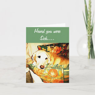 Carte Labrador Retriever Get Well Card