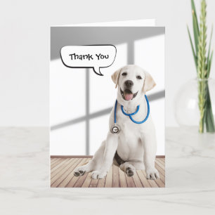 Carte Labrador Retriever Thank You for Veterinarian  