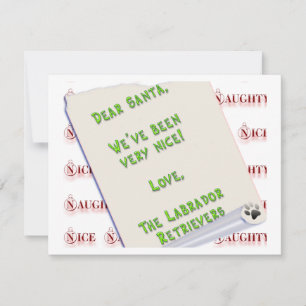 Carte Labradors rien et gentil