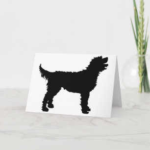 Carte Labraoodle Dog (en black)