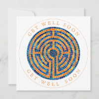 LABYRINTH IV Carré Flat Get Well Card