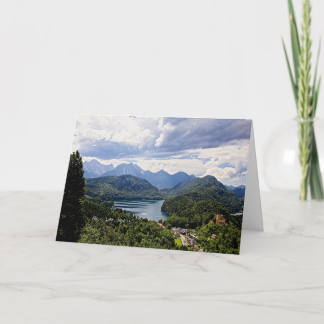 Carte Lac Alpsee, Bavière, Allemagne (Devant)