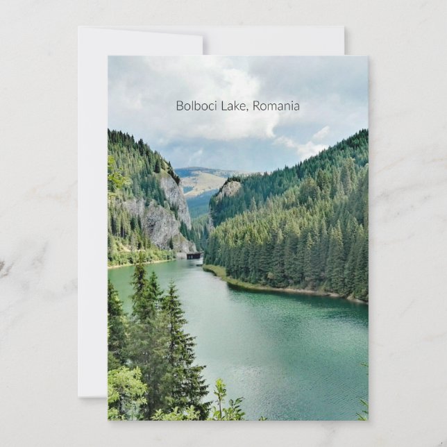 Carte Lac Bolboci, Roumanie (Devant)